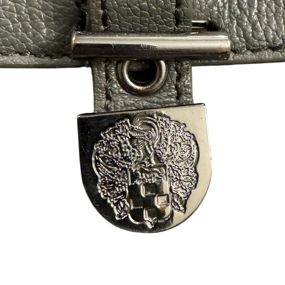 Vince Camuto | Dark Grey Charcoal Saddle Crossbody Bag Pebbled